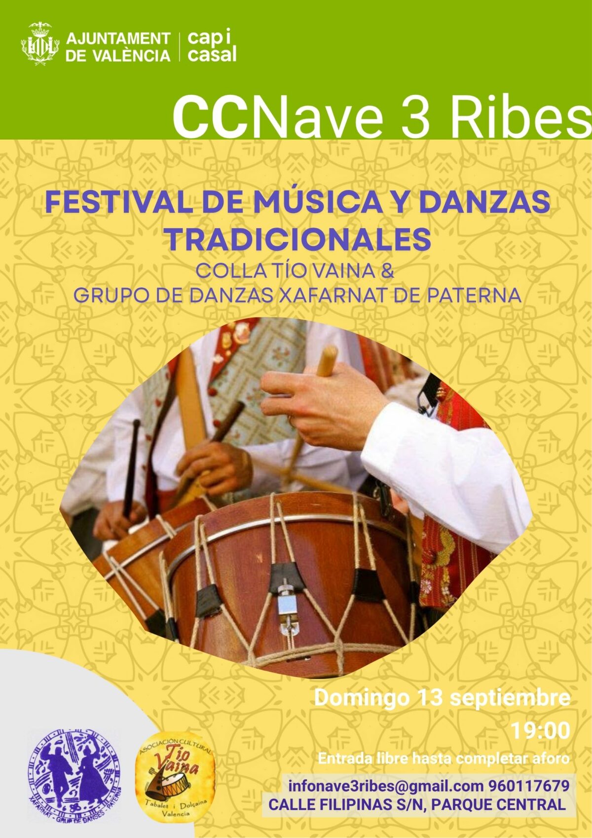 Festival de Música i Danses Tradicionals a Nave3 Ribes
