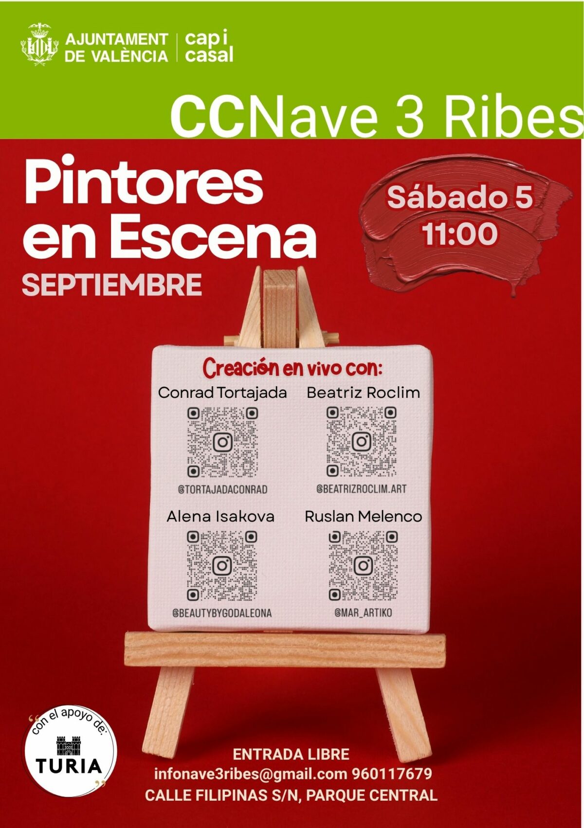 Pintores en escena: creació pictòrica en directe a Nave3 Ribes
