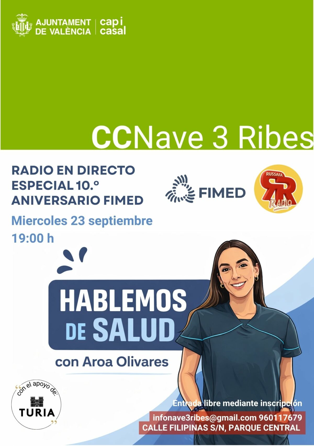 Russafa Ràdio en directe: 'HABlemos de Salud' celebra el 10è aniversari de FIMED a Nave3 Ribes