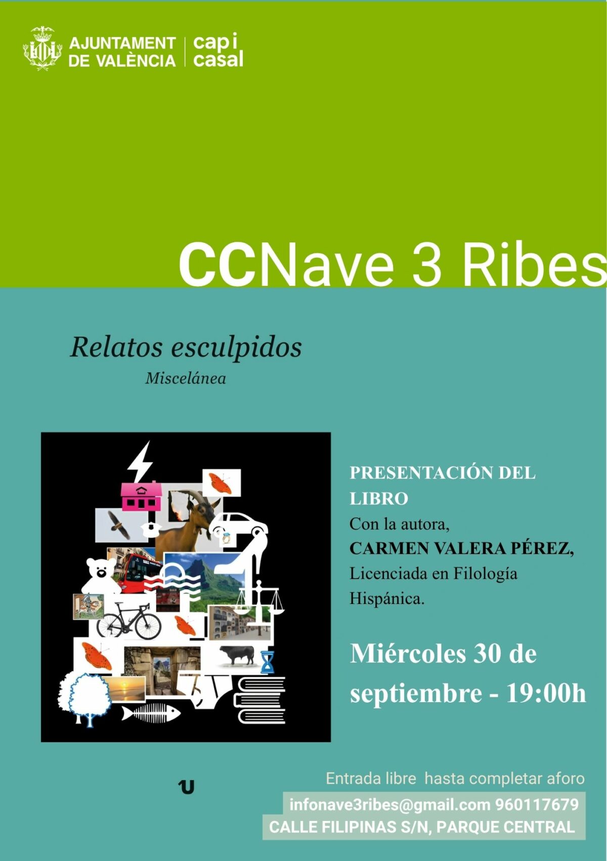 Presentació de *Relatos esculpidos* de Carmen Valera a Nave3 Ribes