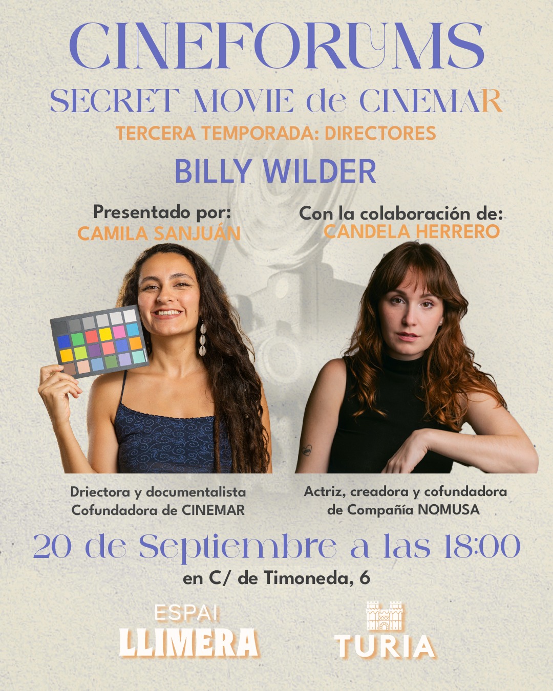 Cinefórum Secret Movie: Billy Wilder en Espai Llimera