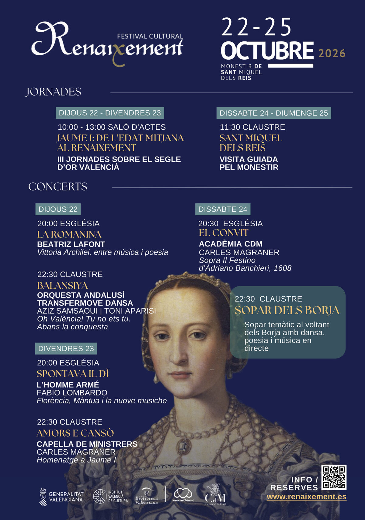 Festival Cultural Renaixement: música, poesía y historia del Siglo de Oro en S. Miquel dels Reis